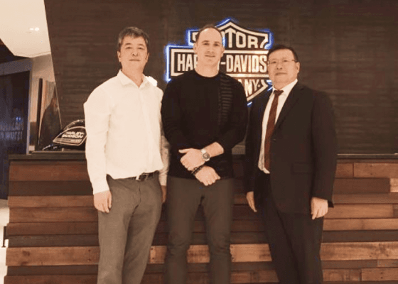 QJMOTOR and Harley-Davidson partnership milestone from 2019.