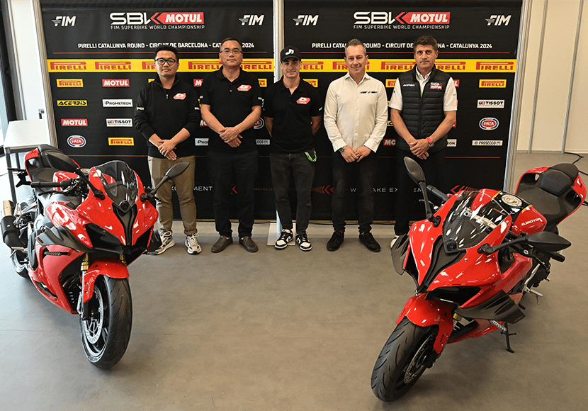 QJMOTOR WorldSSP factory team milestone from 2024.